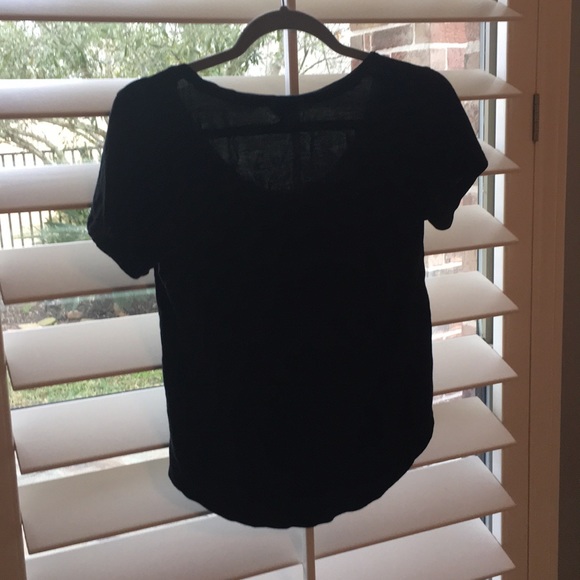 Soft black t-shirt from Ann Taylor. Size Small. - Picture 3 of 3